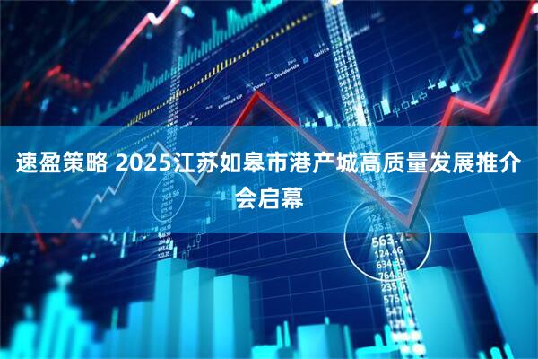 速盈策略 2025江苏如皋市港产城高质量发展推介会启幕
